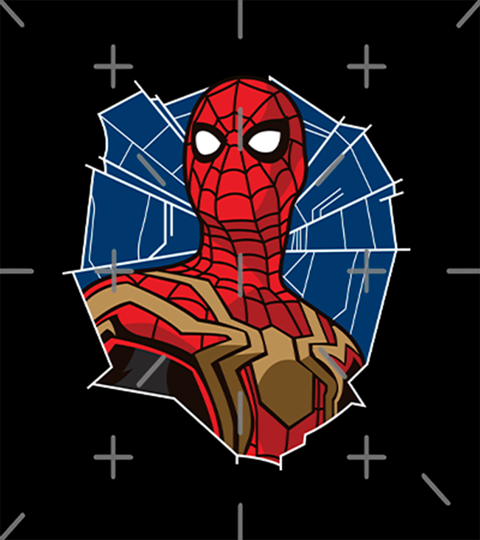 Polera Spiderman Face