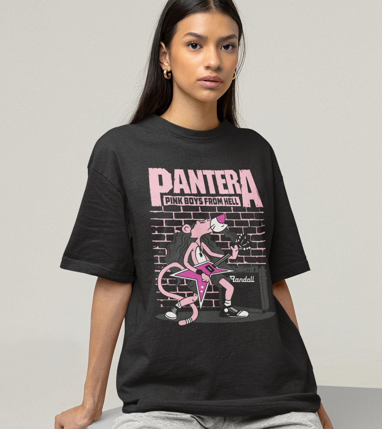 Polera Pantera Rosa Rock