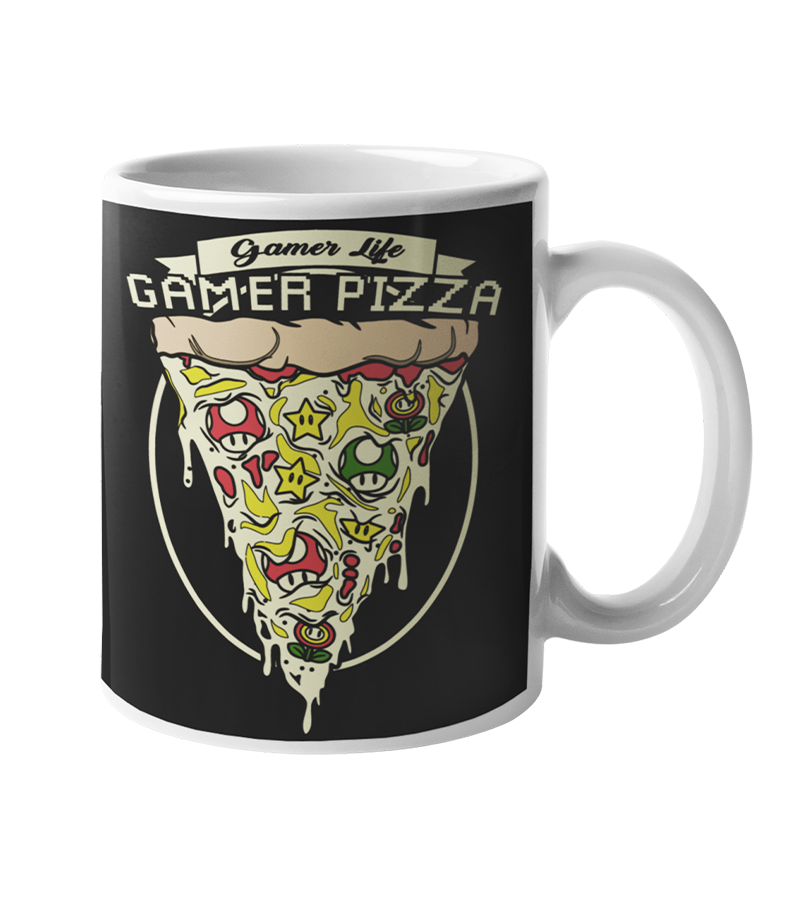 Tazón Gamer Pizza Gamer Life