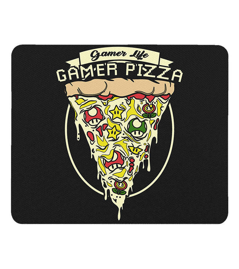 Mouse Pad Gamer Pizza Gamer Life