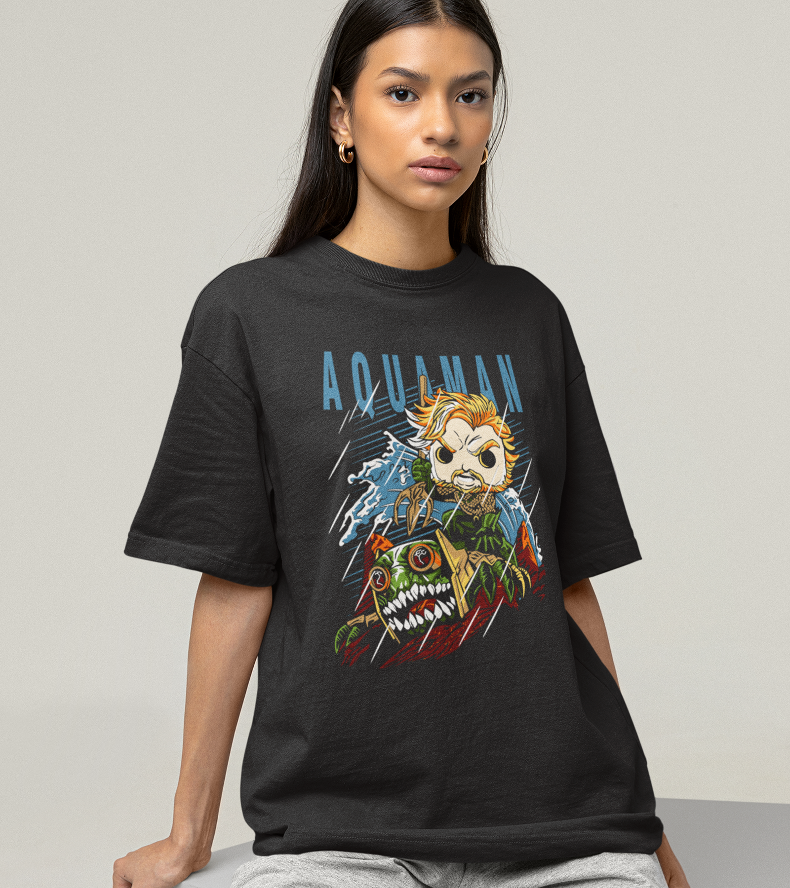 Polera Aquaman Lluvia