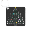 Llavero Cuadrado Pacman Navidad