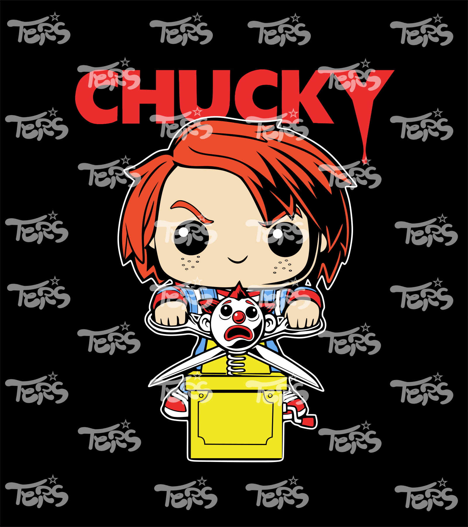 Llavero Cuadrado Chucky