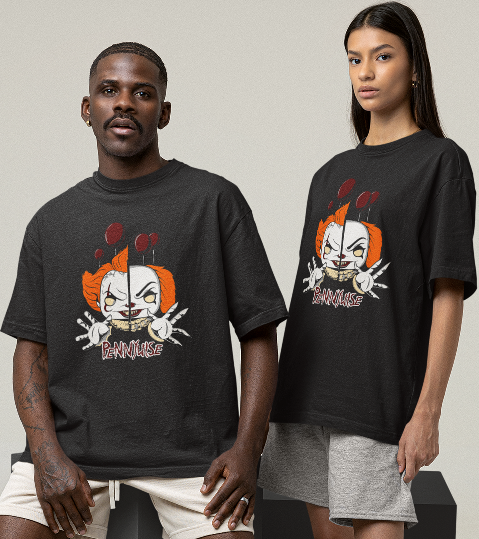 Polera Pennywise Rostros