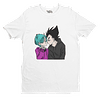 Polera Vegata y Bulma Enamorados