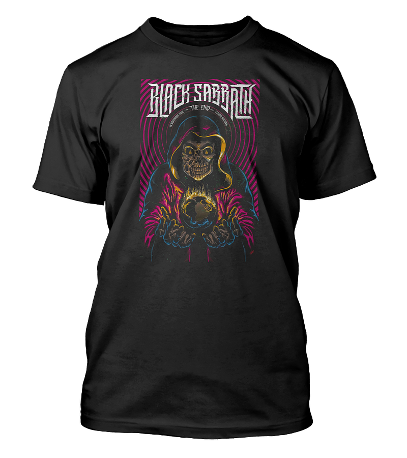 Polera Black Sabbath Esqueleto