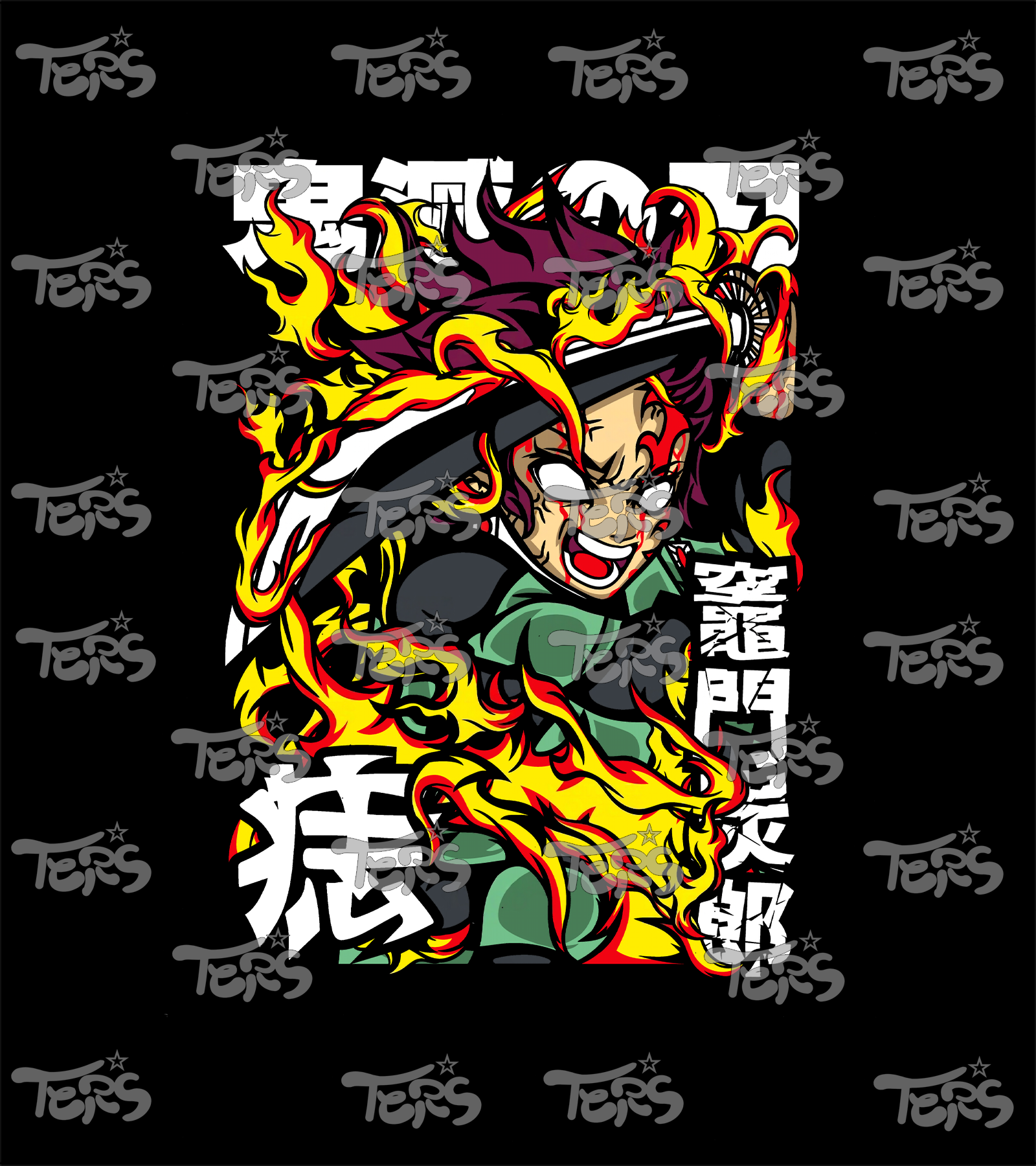 Mouse Pad Tanjiro Fuego