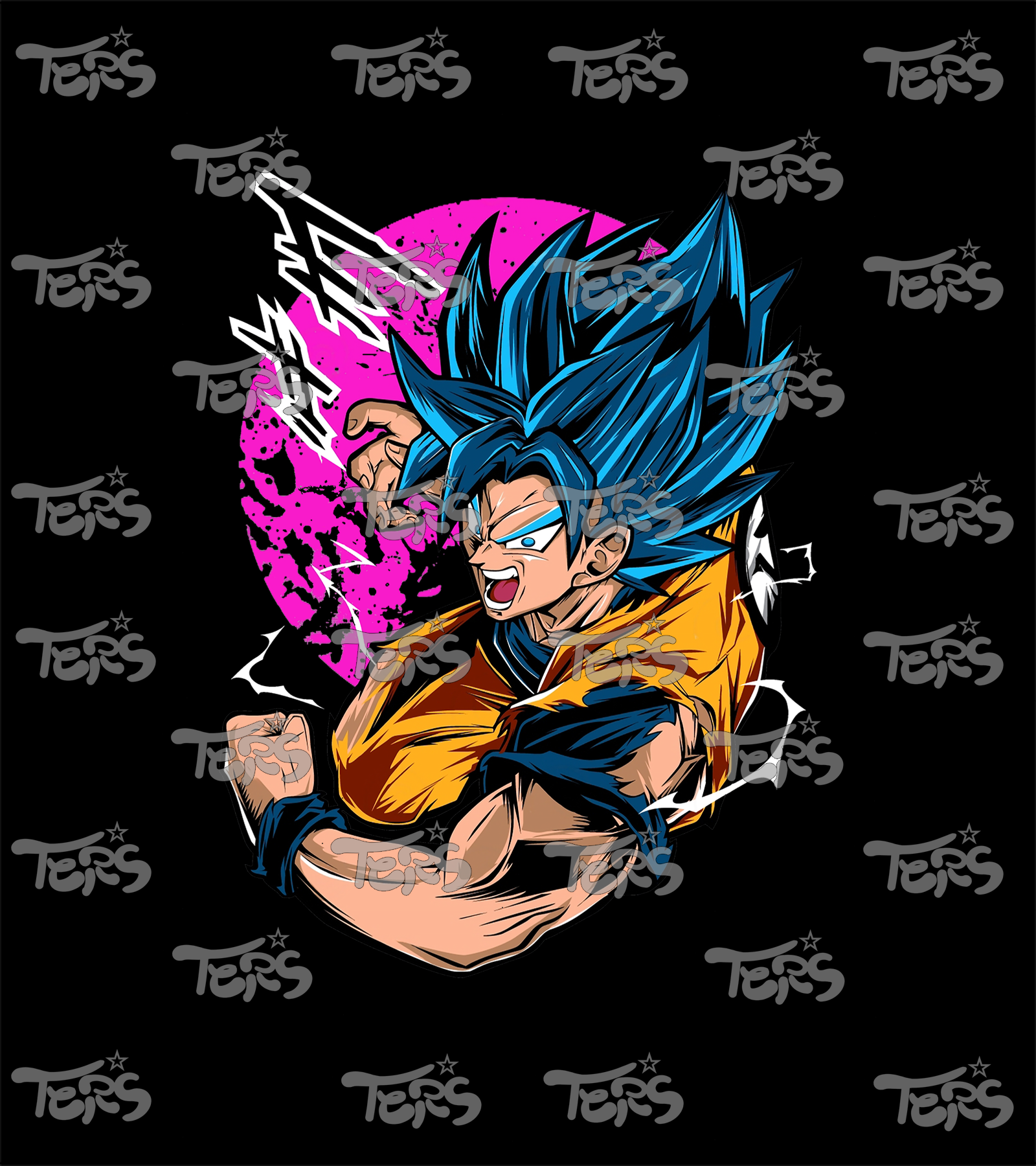 Polera Son Goku Blue