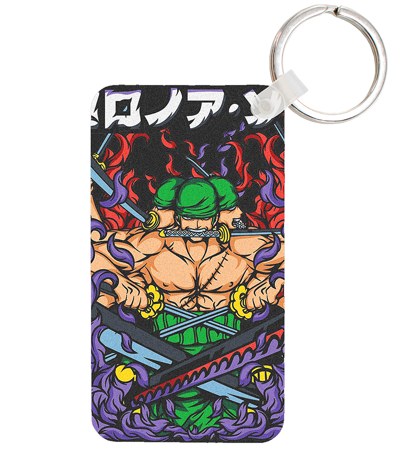 Llavero Rectangular Zoro Ashura