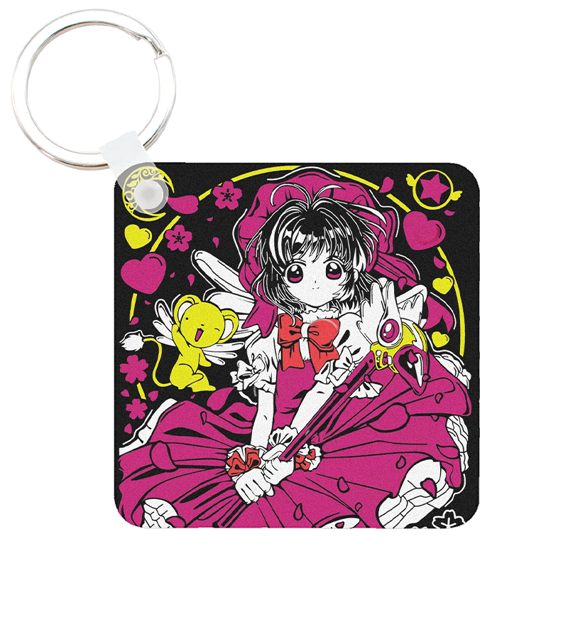 Llavero Cuadrado Sakura Card Captor