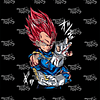 Llavero Redondo Vegeta Ssj God