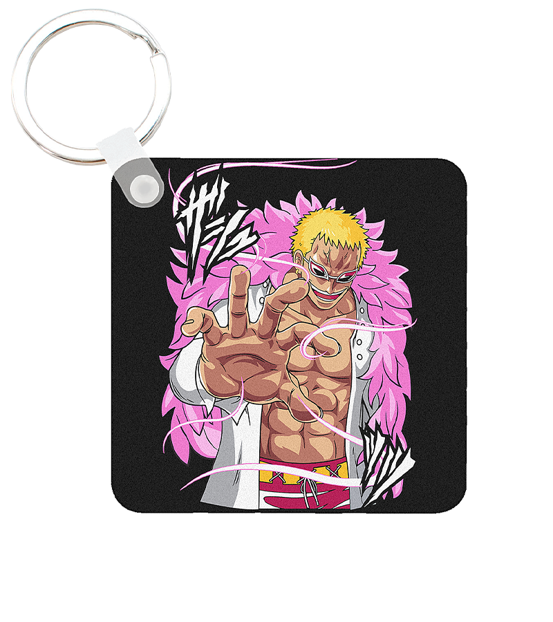 Llavero Cuadrado Doflamingo