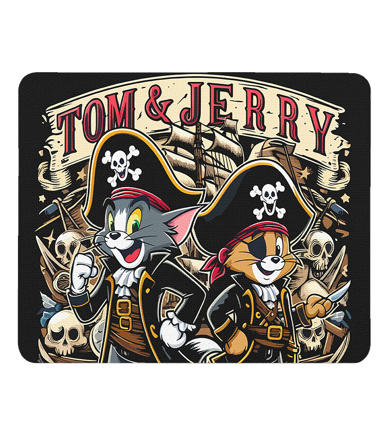 Mouse Pad Tom y Jerry Amigos Piratas