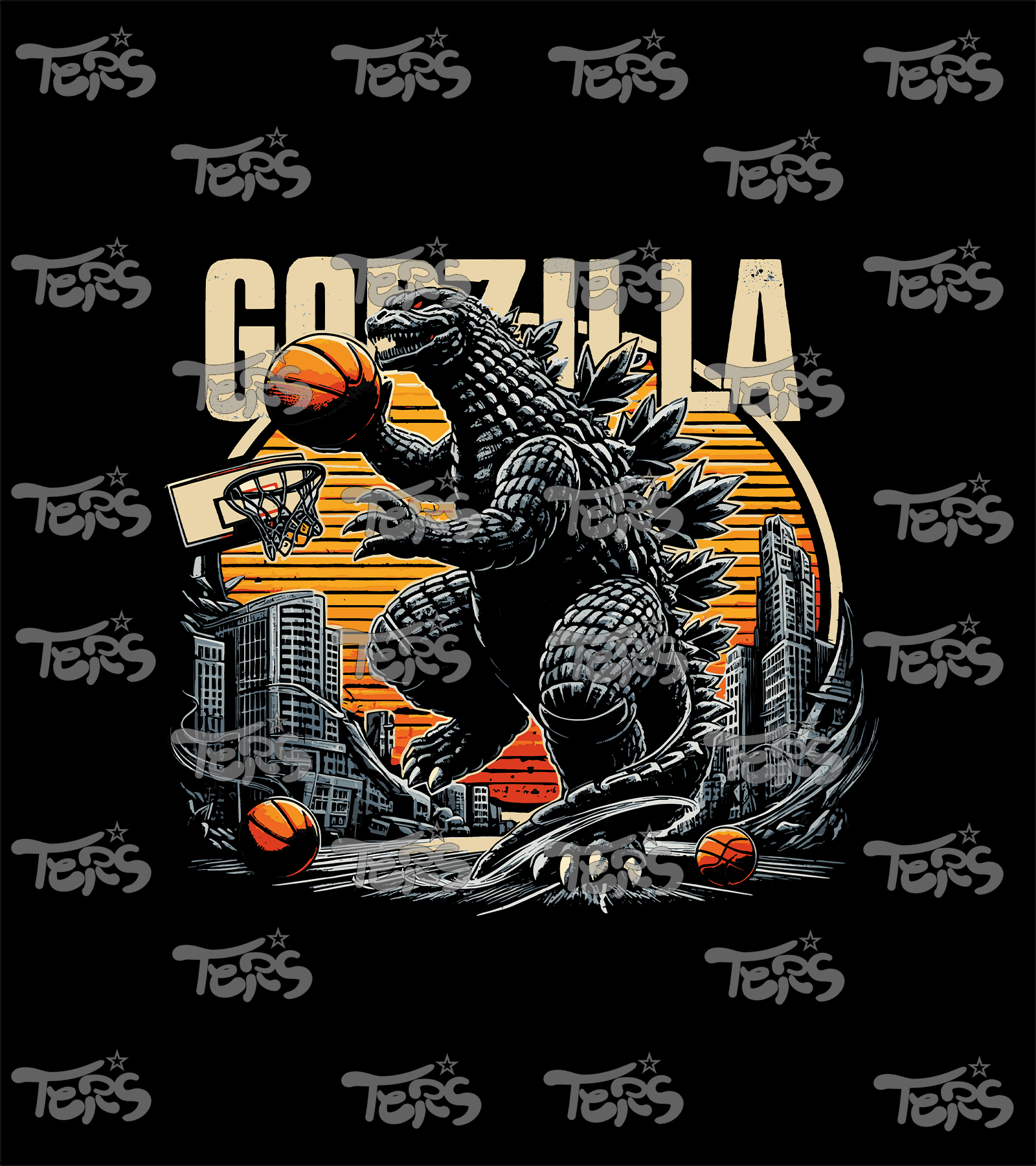 Polera Godzilla Basket