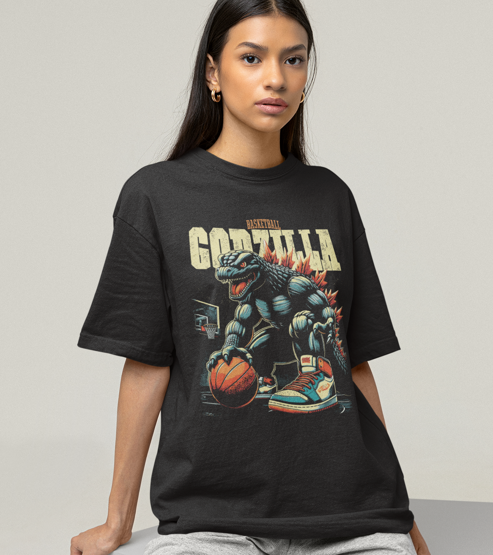 Polera Godzilla Basketball