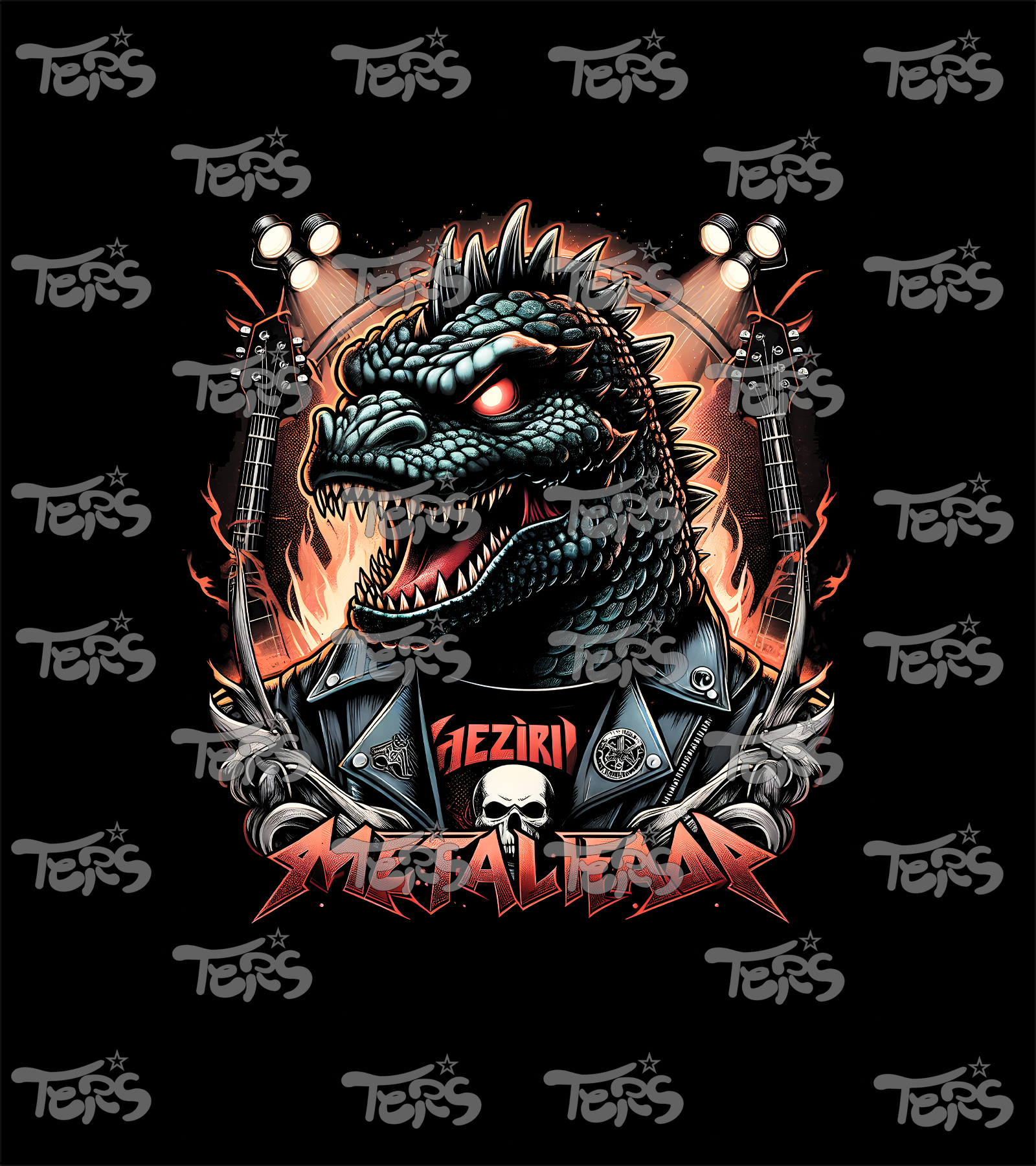 Polera Godzilla Metalero