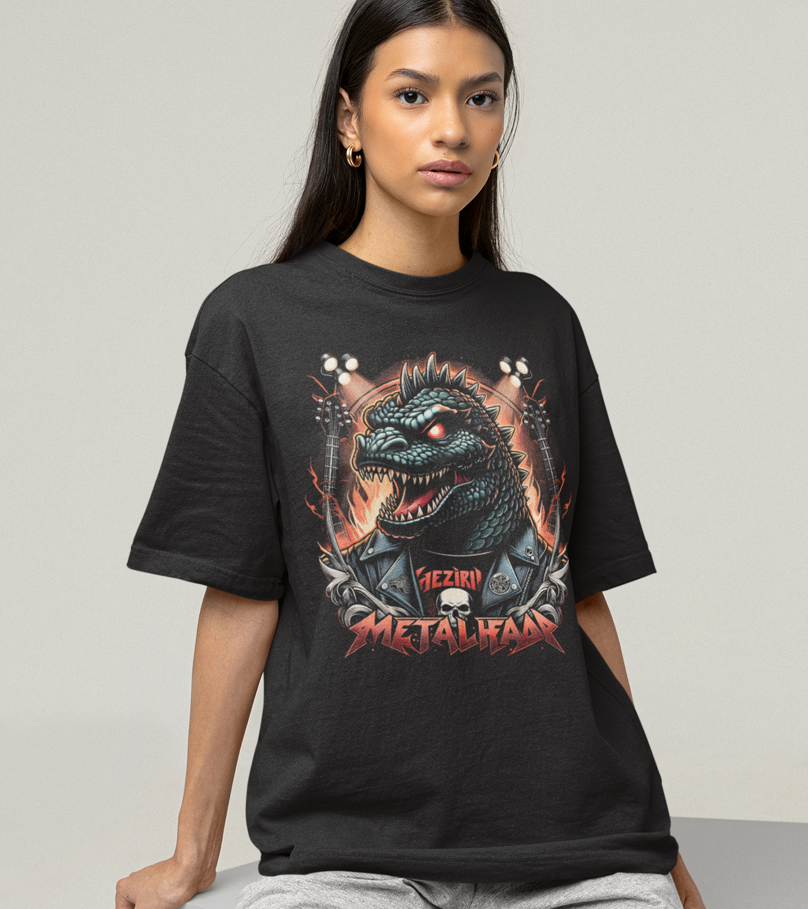 Polera Godzilla Metalero