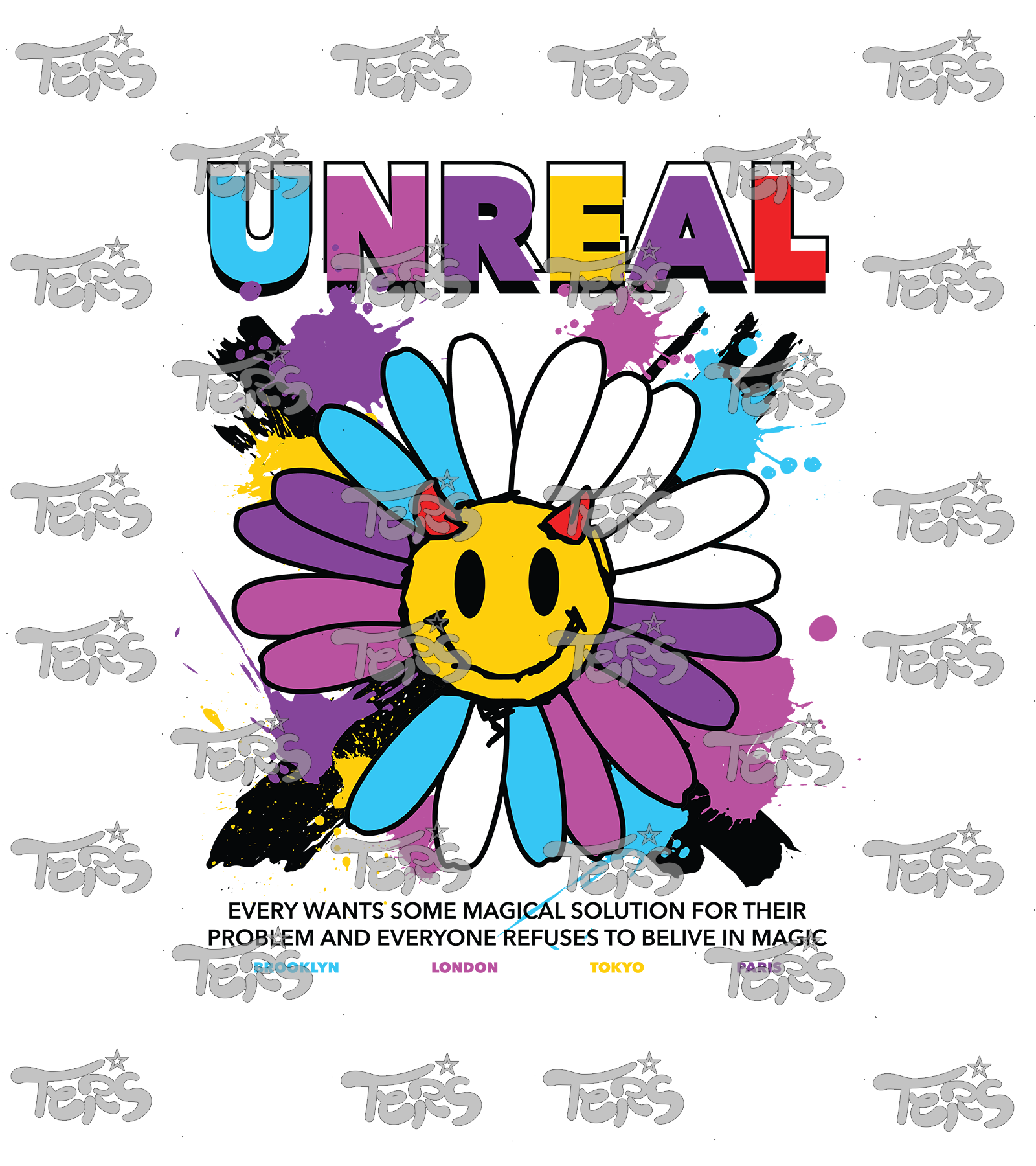 Polera Unreal Smile Flower