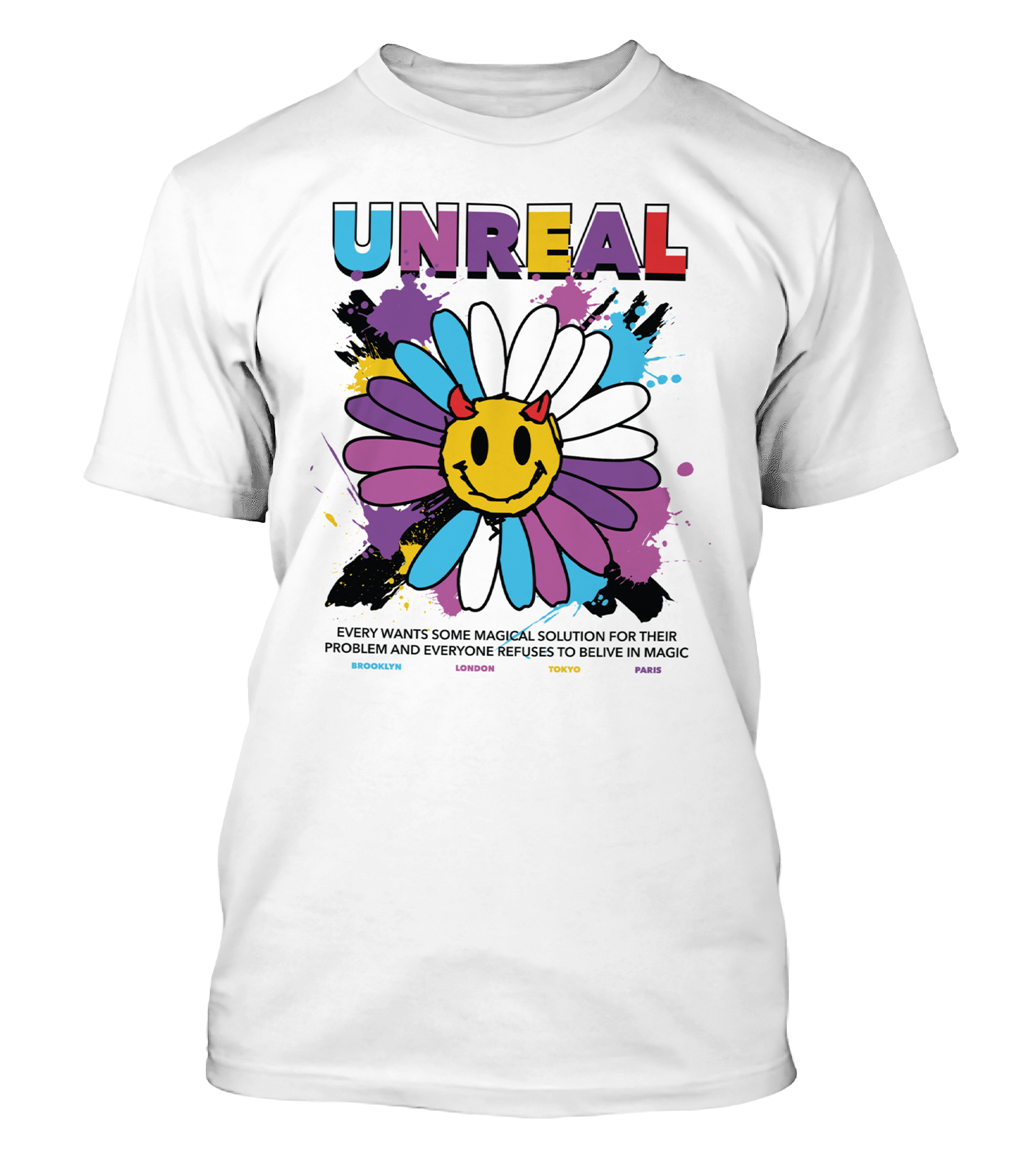 Polera Unreal Smile Flower