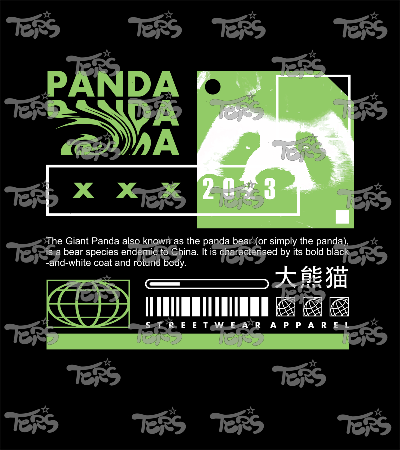 Polera Panda Street