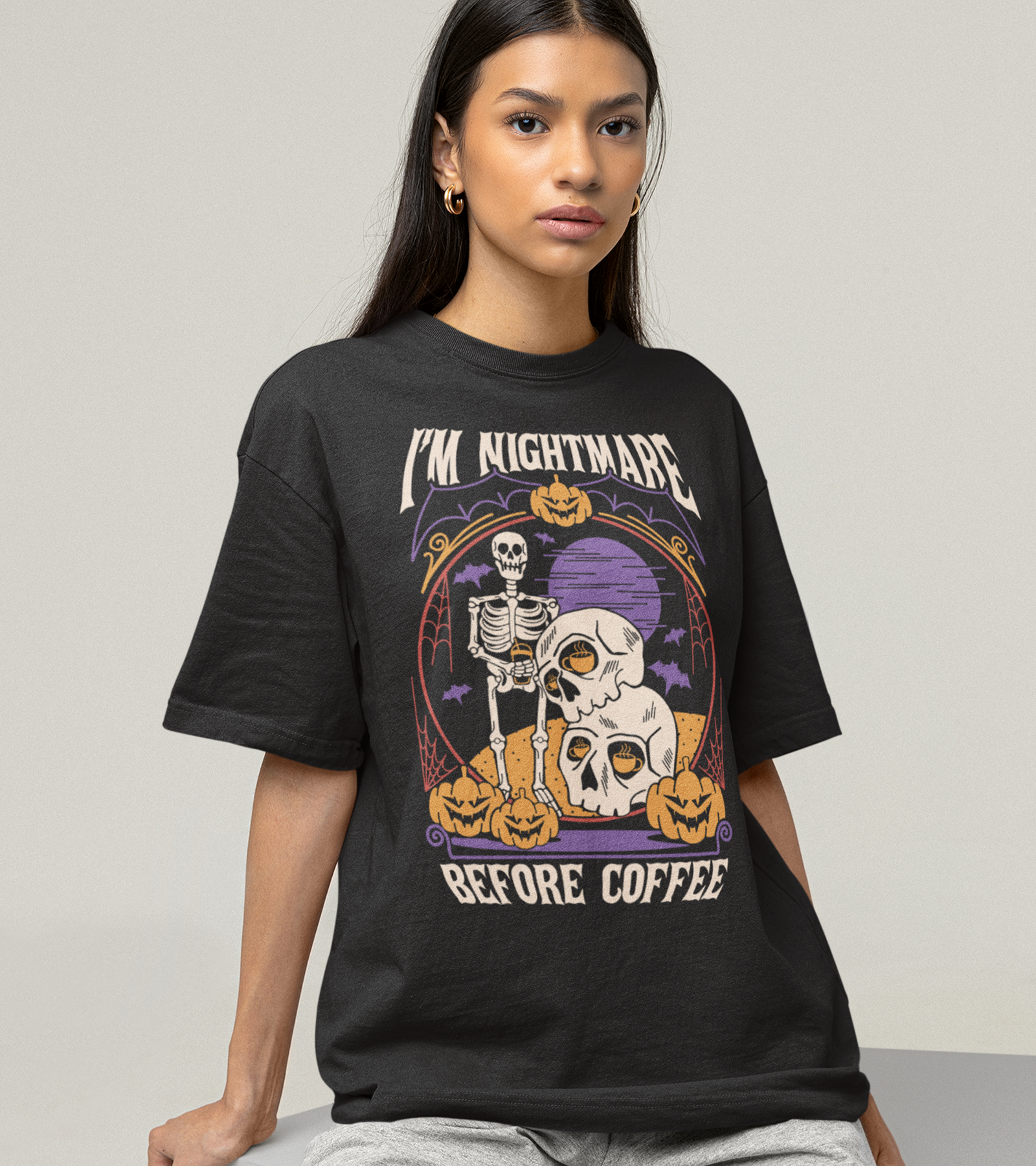 Polera Im Nightmare Before Coffee