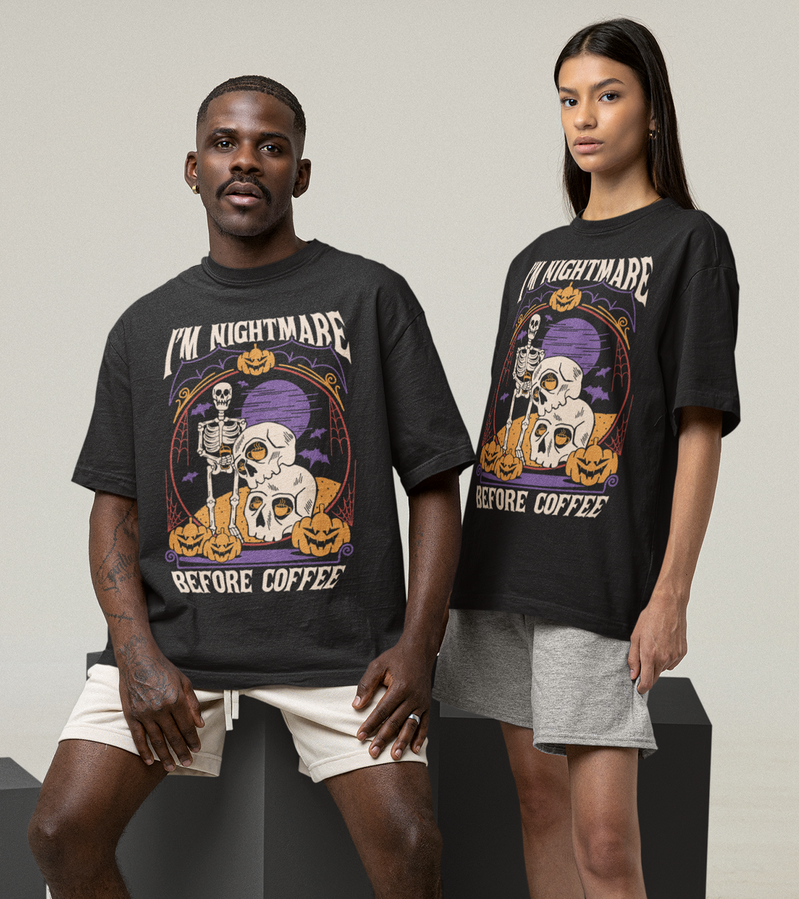 Polera Im Nightmare Before Coffee