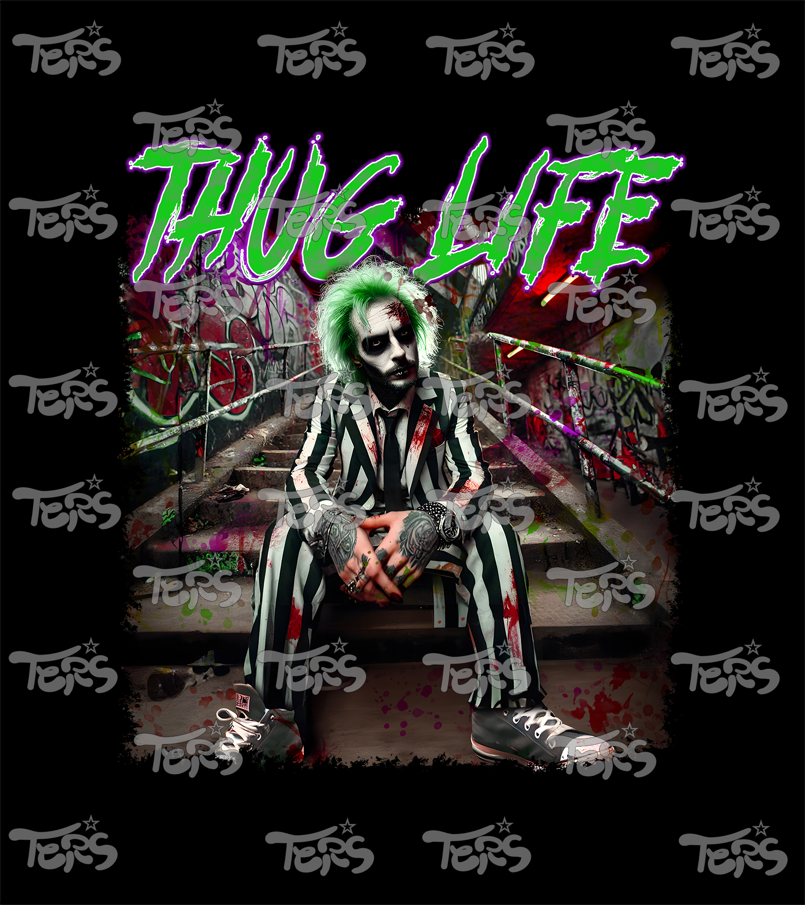 Polera Thug Life Beetlejuice