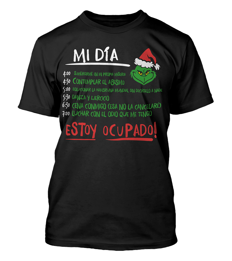 Polera Mi Dia Frase Navideño