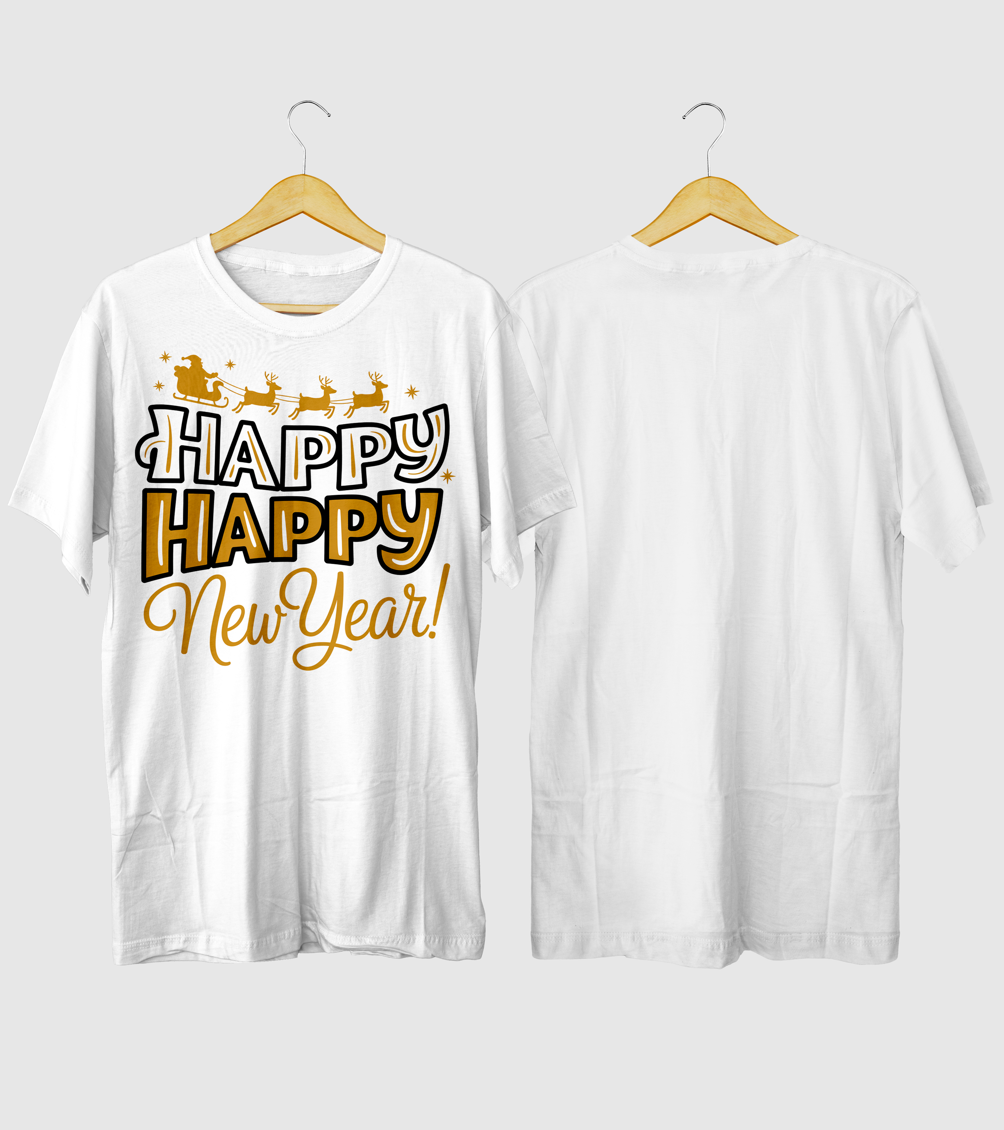 Polera Happy Happy New Year Año Nuevo