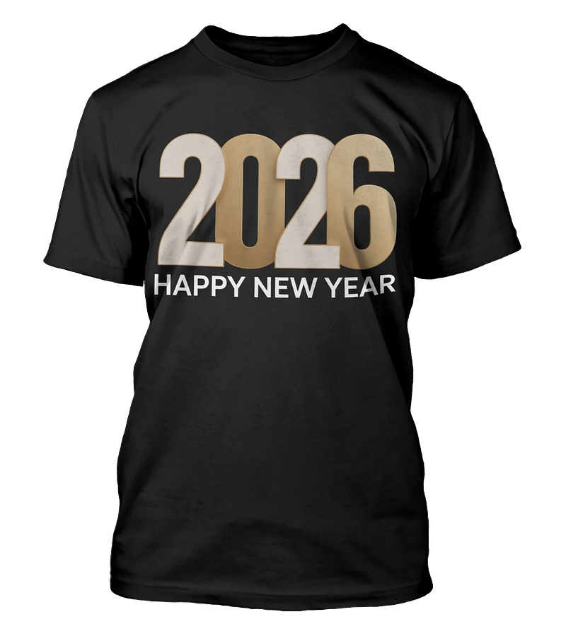 Polera Happy New Year 2026 Año Nuevo v2