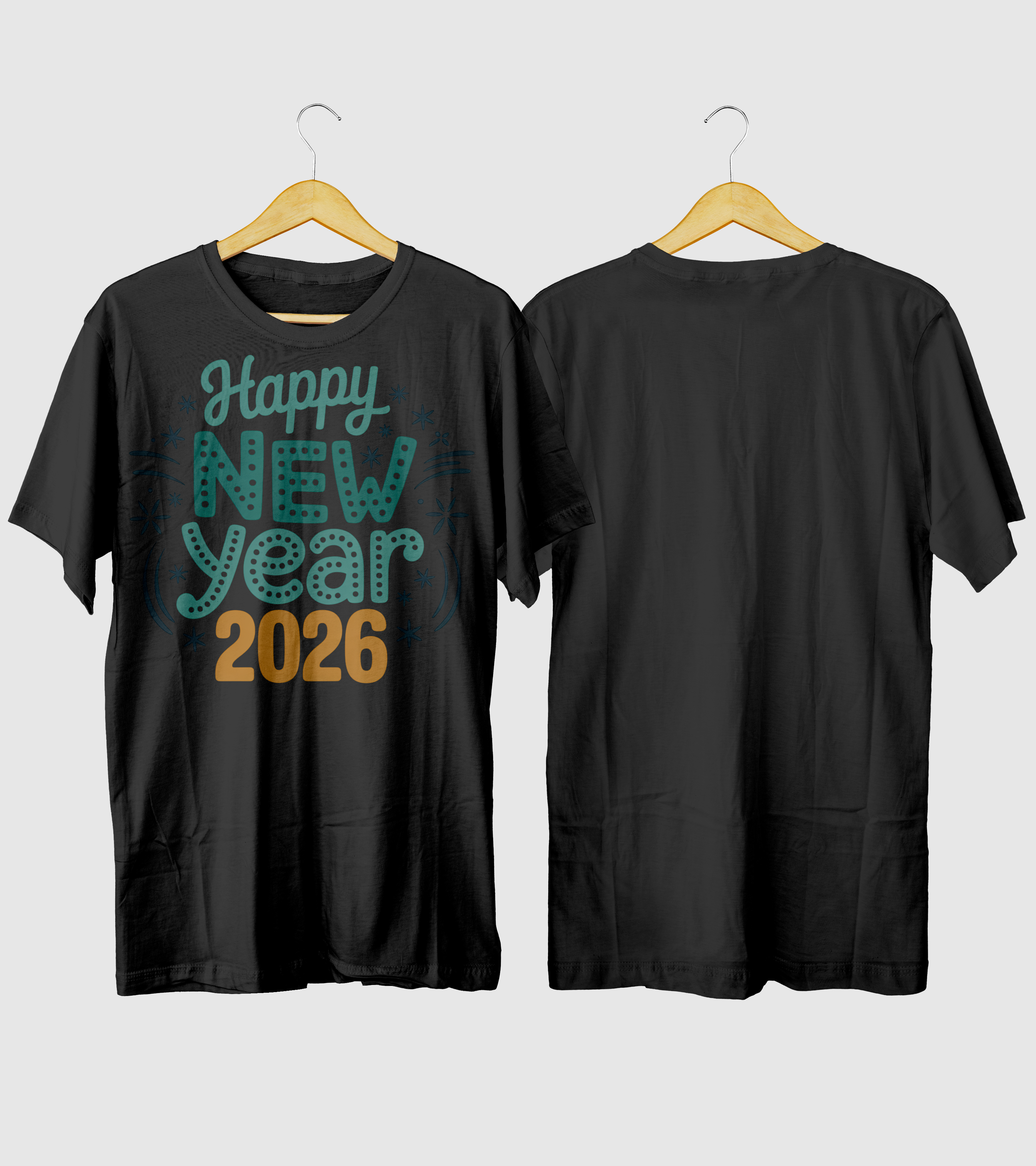 Polera Happy New Year 2026 Año Nuevo v3