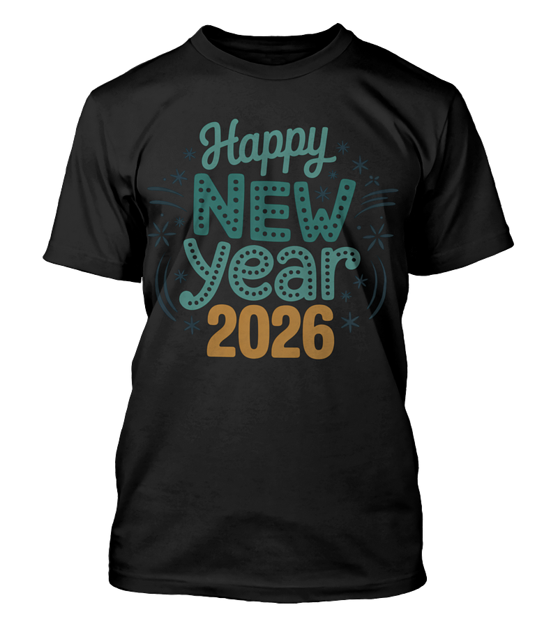Polera Happy New Year 2026 Año Nuevo v3