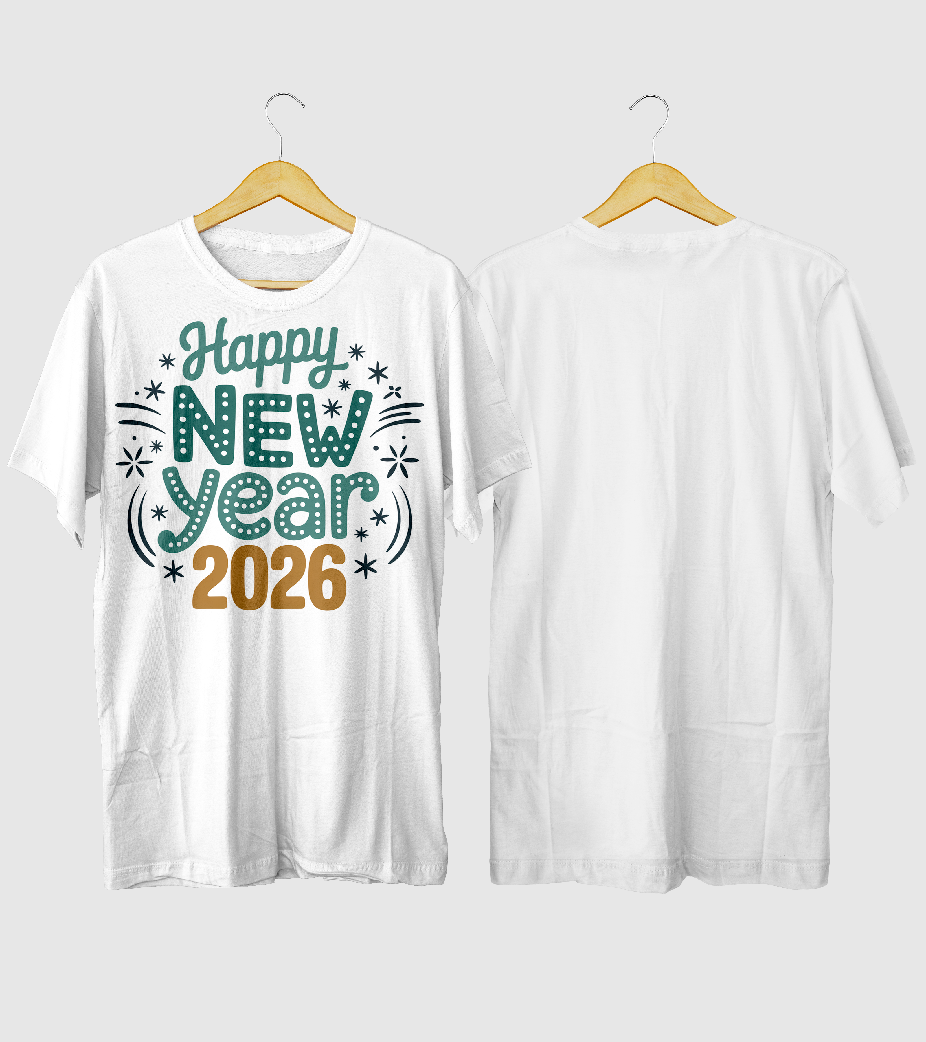 Polera Happy New Year 2026 Año Nuevo v3