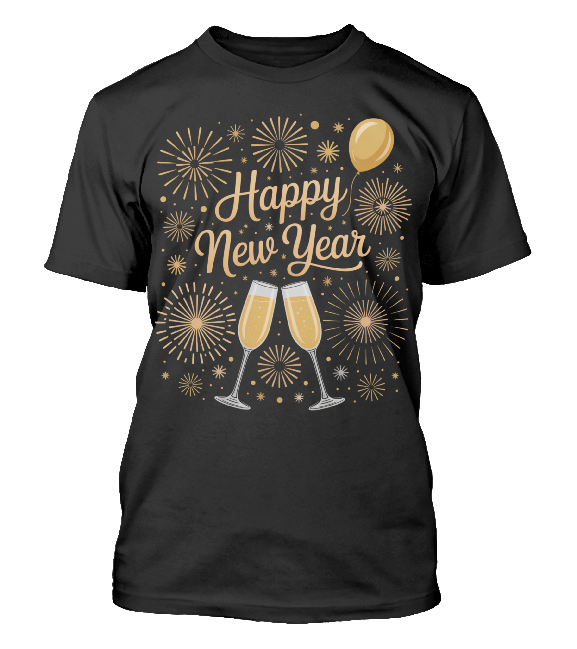 Polera Happy New Year Año Nuevo v3