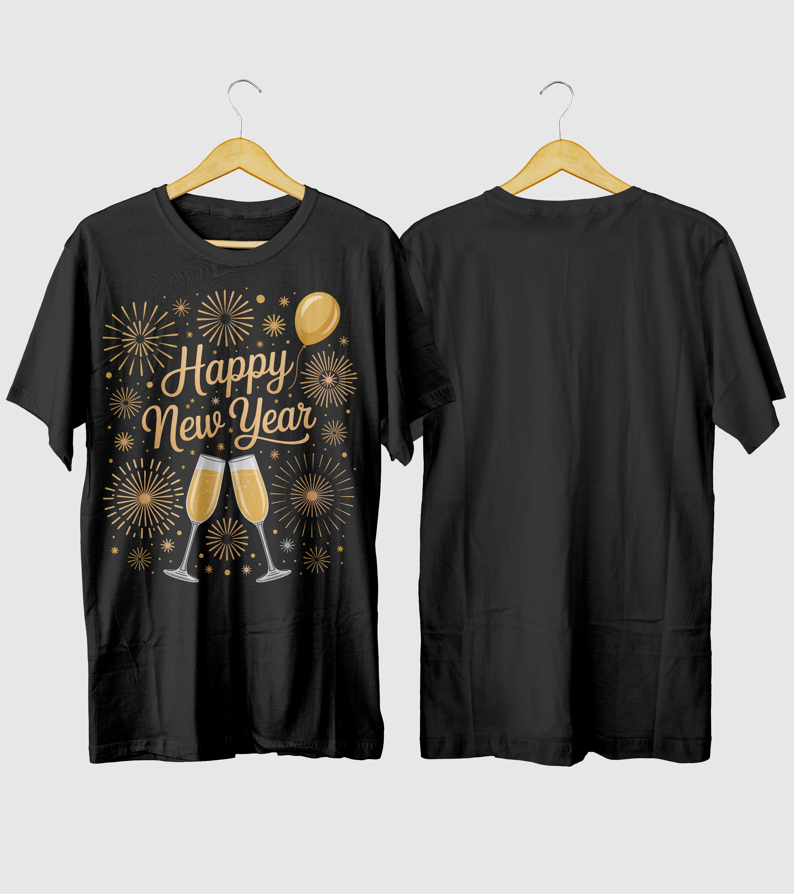 Polera Happy New Year Año Nuevo v3