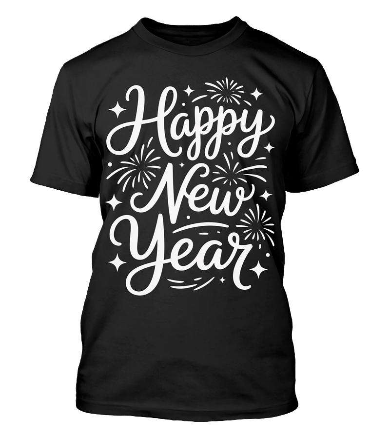 Polera Happy New Year Año Nuevo v7