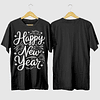 Polera Happy New Year Año Nuevo v7