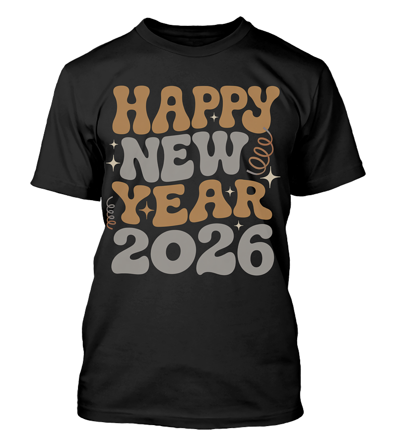 Polera Happy New Year 2026 Año Nuevo v5
