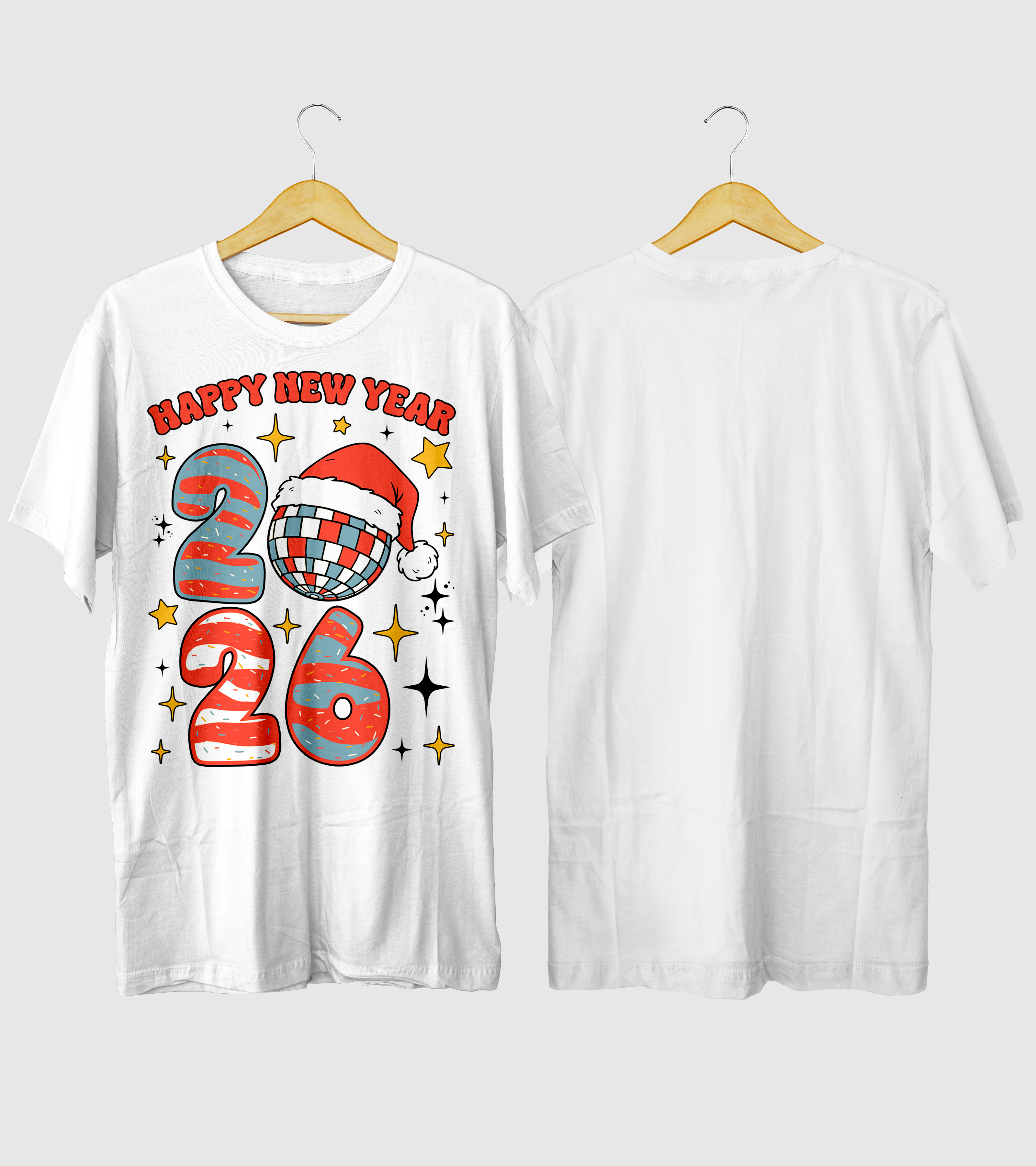 Polera Happy New Year 2026 Año Nuevo v8