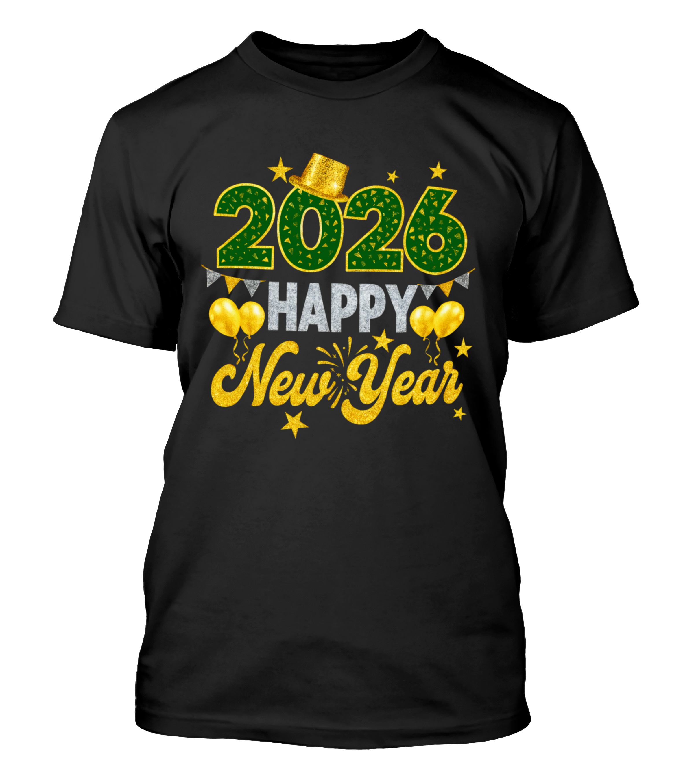 Polera Happy New Year 2026 Año Nuevo v10