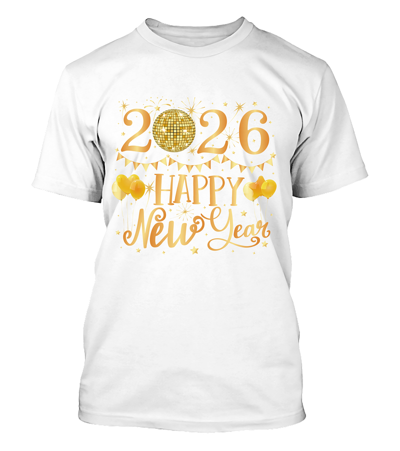 Polera Happy New Year 2026 Año Nuevo v12