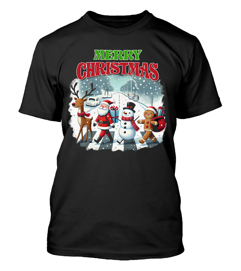 Polera Navidad Cruzando La Calle Navideña