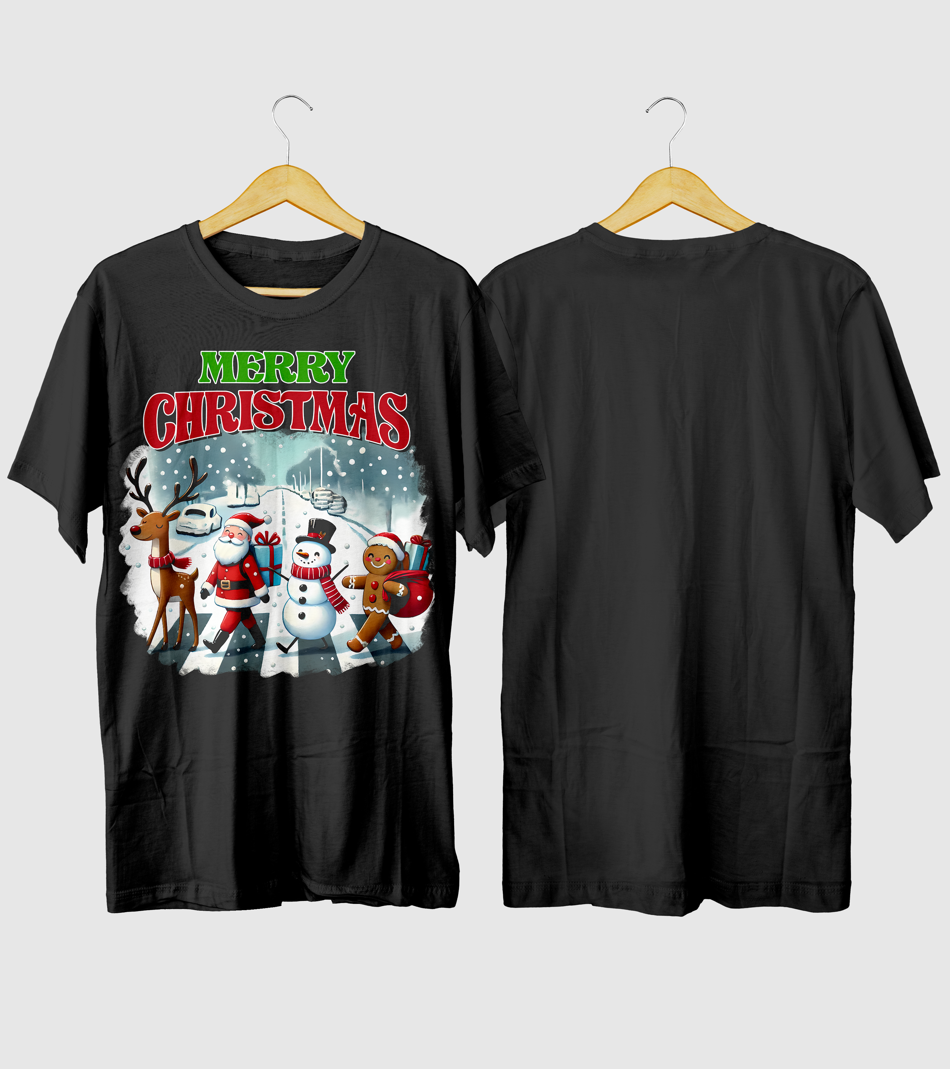 Polera Navidad Cruzando La Calle Navideña