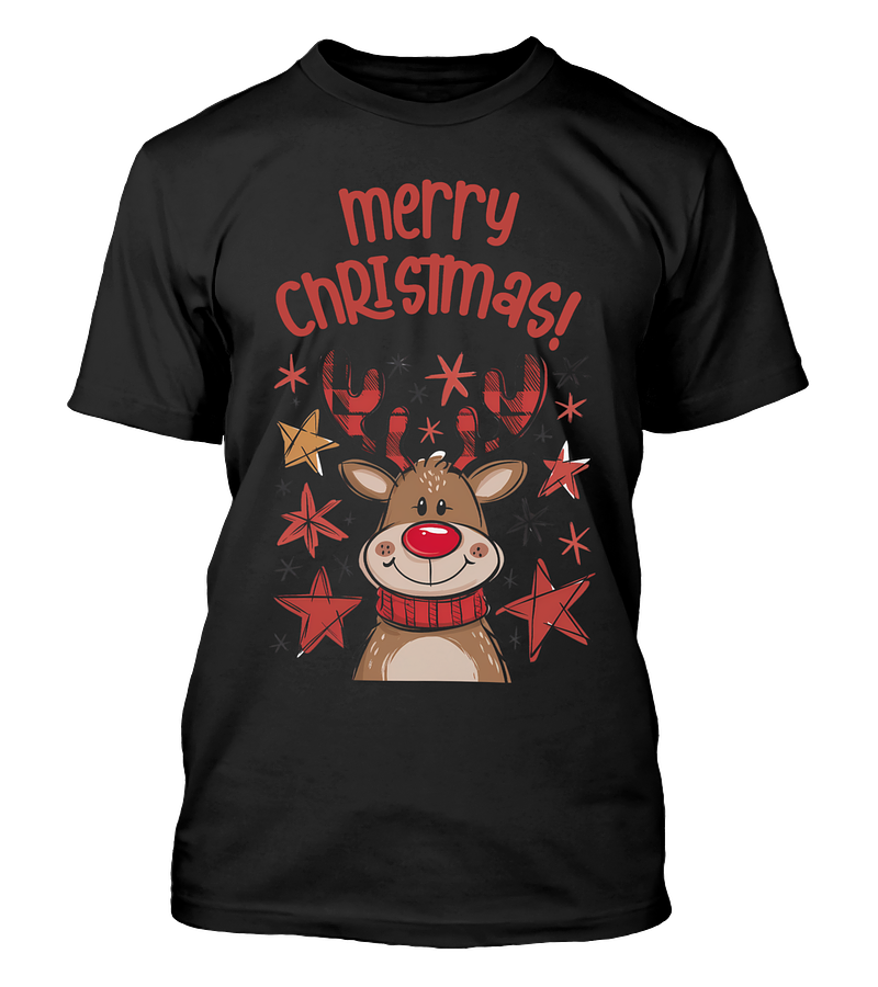 Polera Navidad Merry Reno Navideño