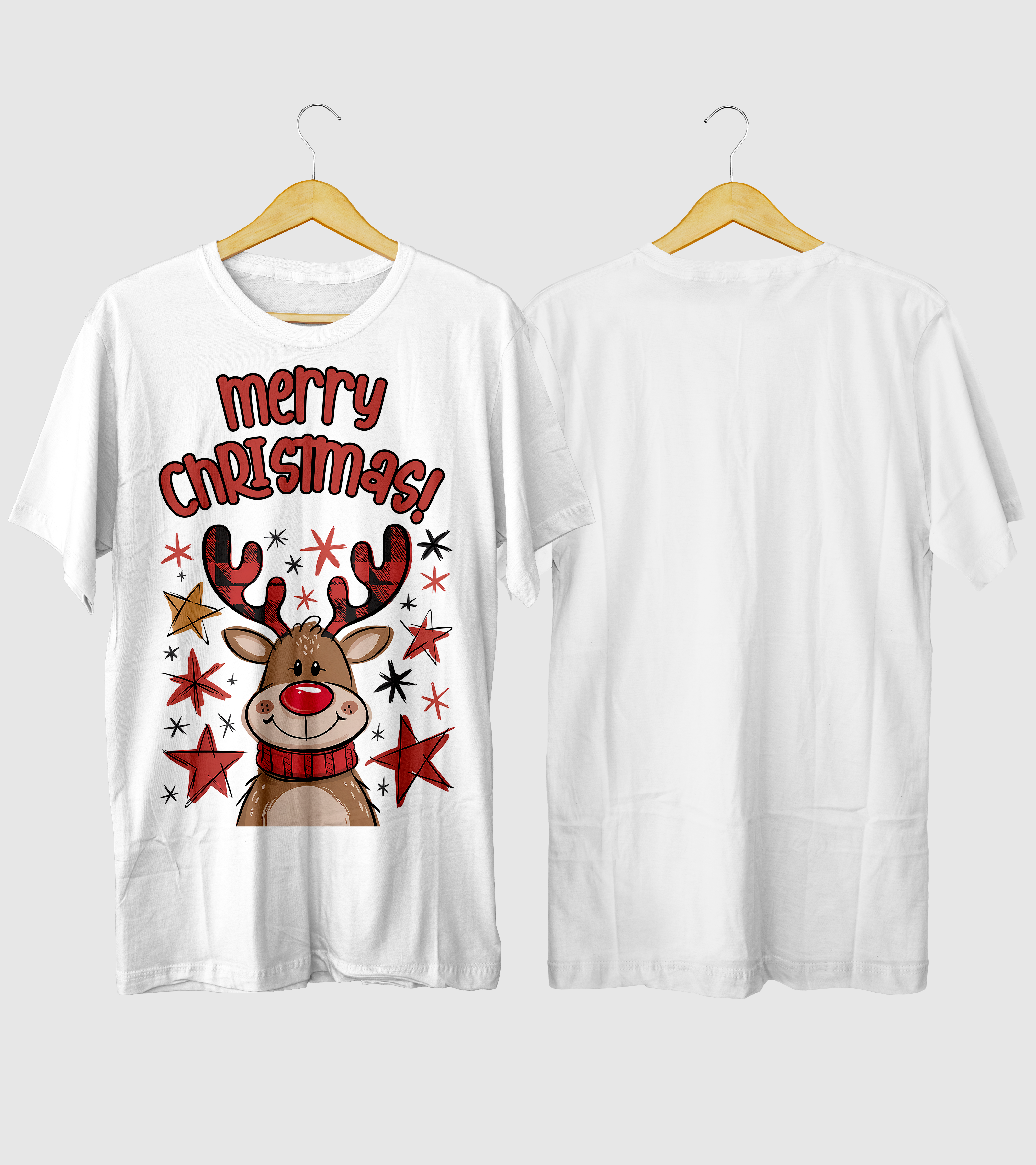 Polera Navidad Merry Reno Navideño