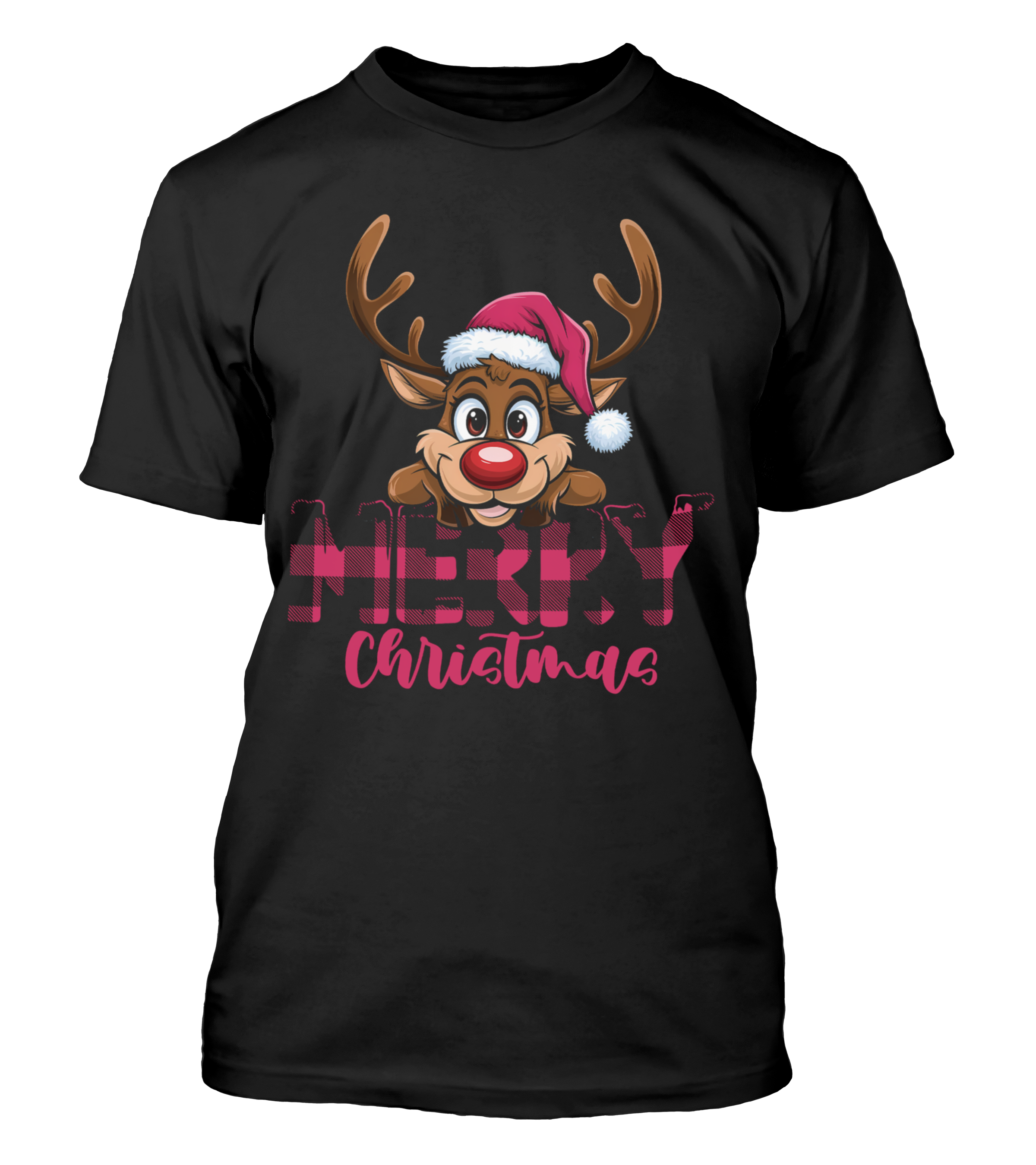 Polera Navidad Merry Reno Navideño V2