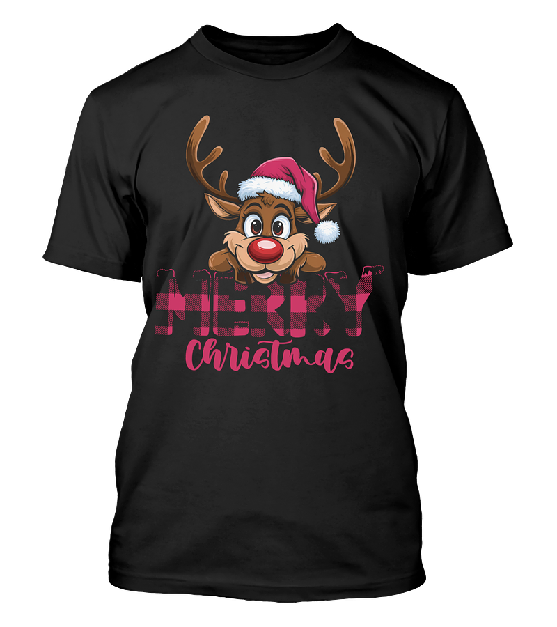 Polera Navidad Merry Reno Navideño V2