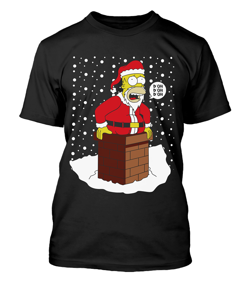 Polera Navidad Viejito Pascuero Homero