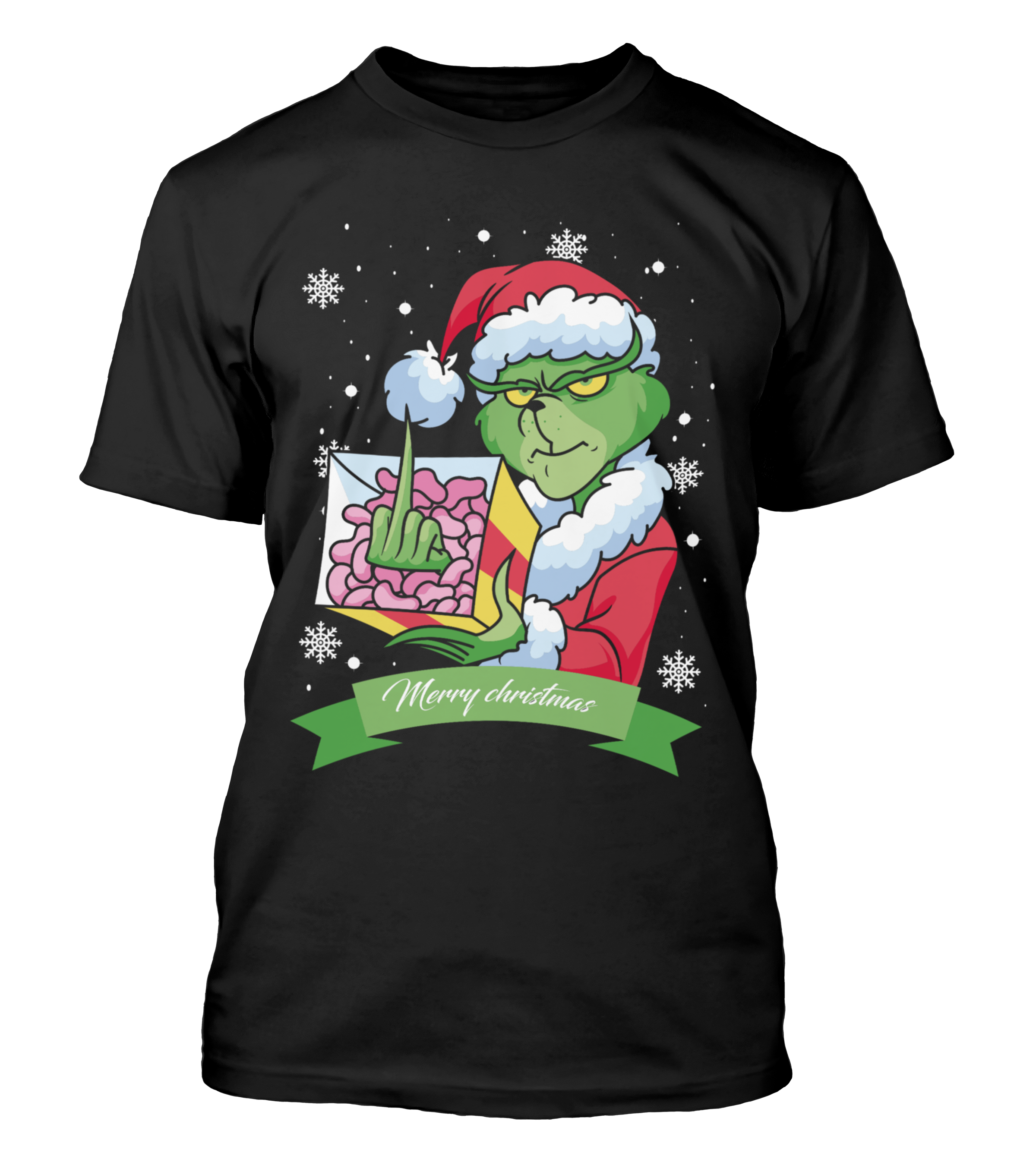 Polera Navidad Dedo Medio