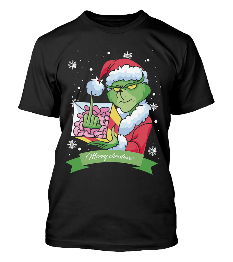 Polera Navidad Dedo Medio